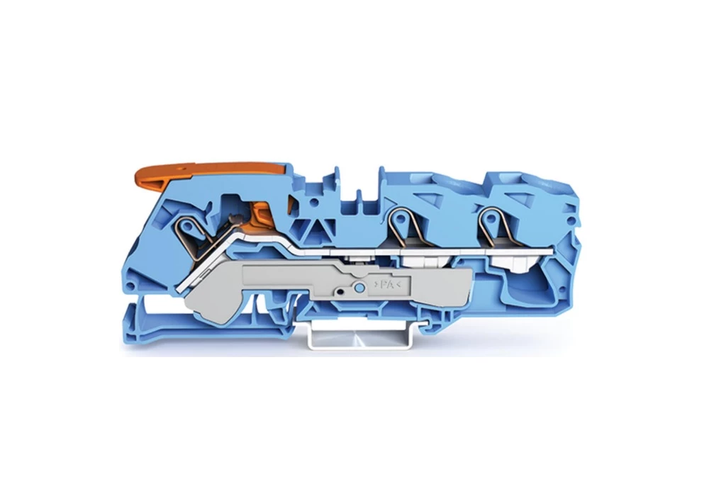 INDUSTRIE - Borne de passage pour 3 conducteurs