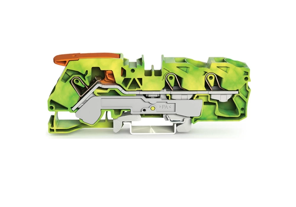 INDUSTRIE - Borne de passage pour 3 conducteurs