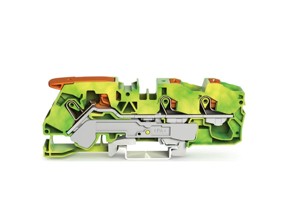 INDUSTRIE - Borne de passage pour 3 conducteurs WAGO