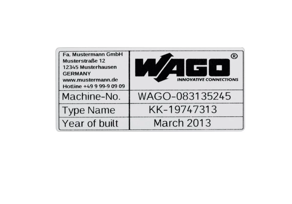 Plaques signalétiques