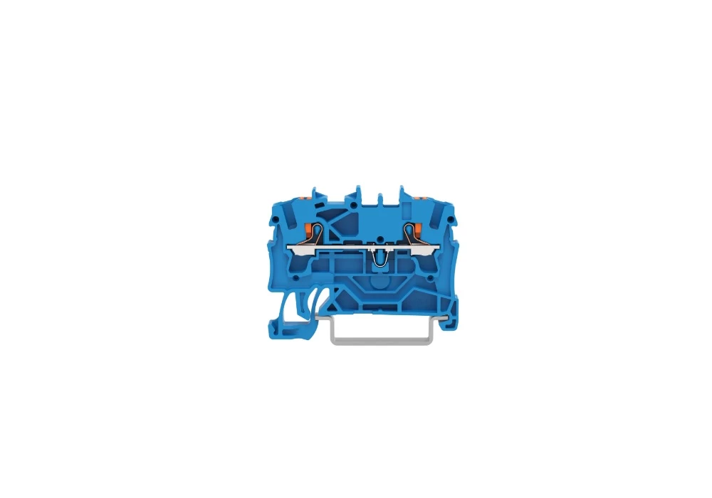 Bornes sur rail TOPJOB® S avec bouton poussoir - Borne de passage pour 2 conducteurs