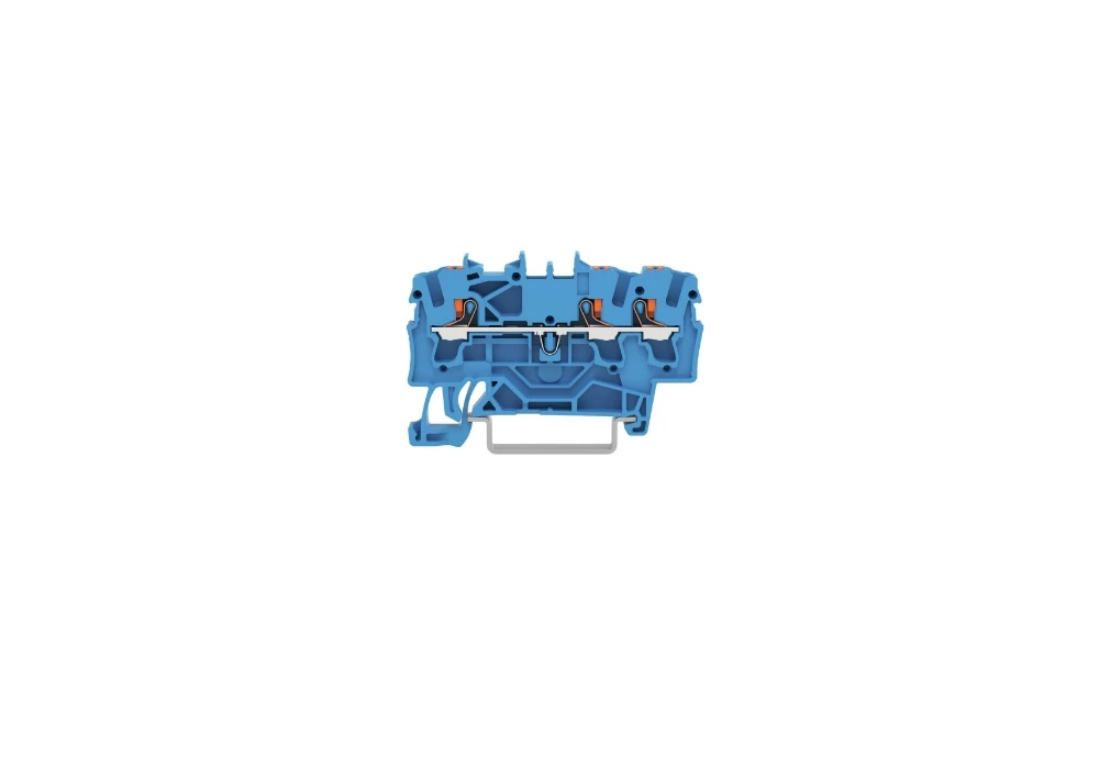 Bornes sur rail TOPJOB® S avec bouton poussoir - Borne de passage pour 3 conducteurs