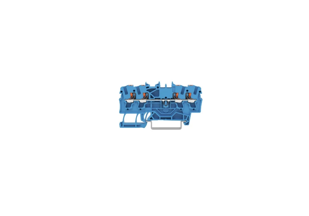 Bornes sur rail TOPJOB® S avec bouton poussoir - Borne de passage pour 4 conducteurs