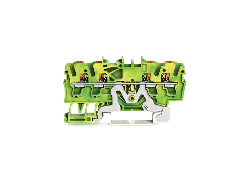 Bornes sur rail TOPJOB® S avec bouton poussoir - Borne de protection pour 4 conducteurs