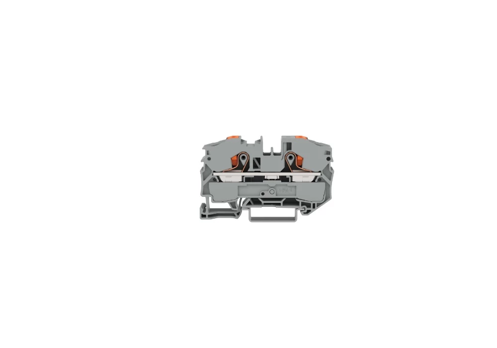 Bornes sur rail TOPJOB® S avec bouton poussoir - Borne de passage pour 2 conducteurs